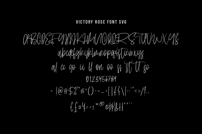 victory-rose-svg-brush-font