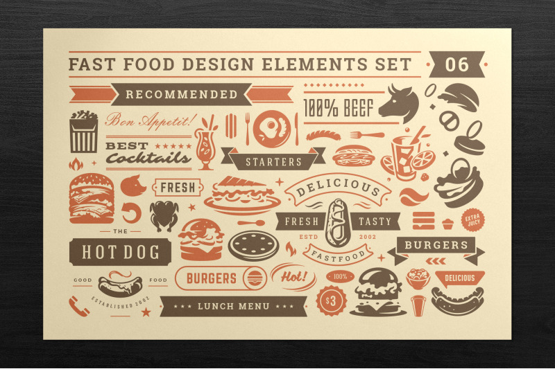 fast-food-design-elements