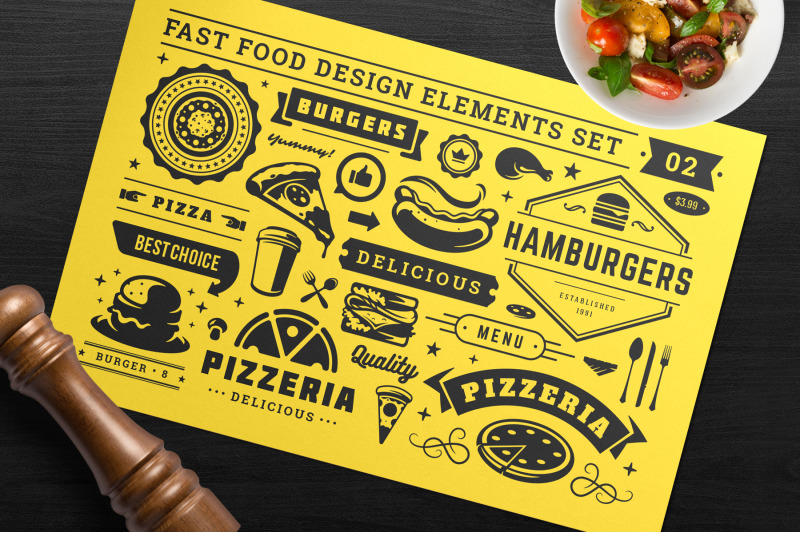 fast-food-design-elements