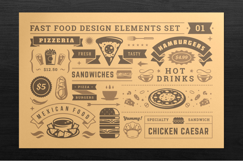 fast-food-design-elements