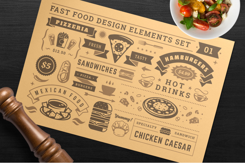 fast-food-design-elements