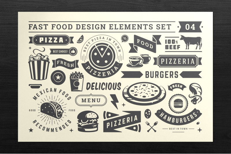 fast-food-design-elements