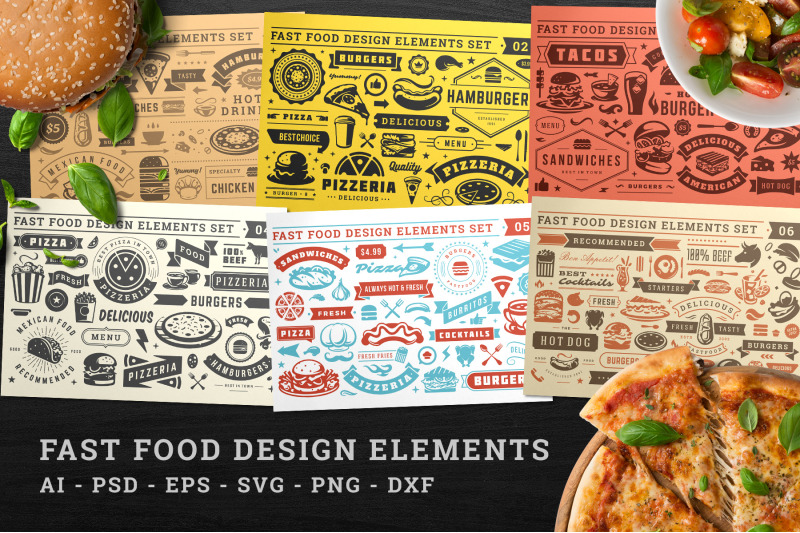 fast-food-design-elements