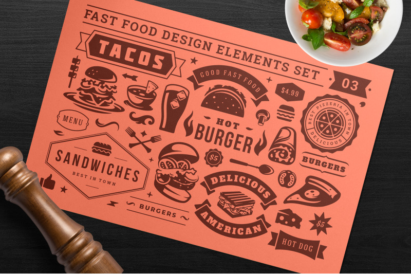 fast-food-design-elements