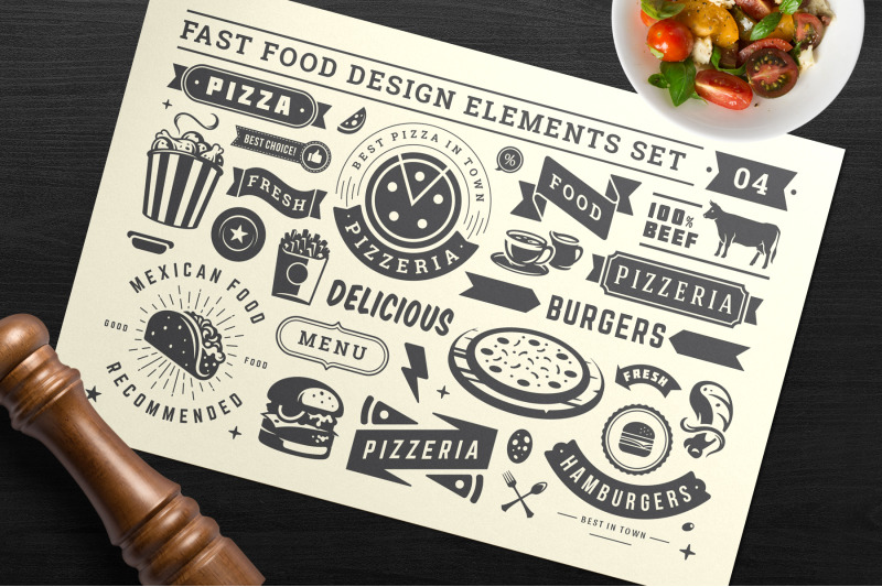 fast-food-design-elements