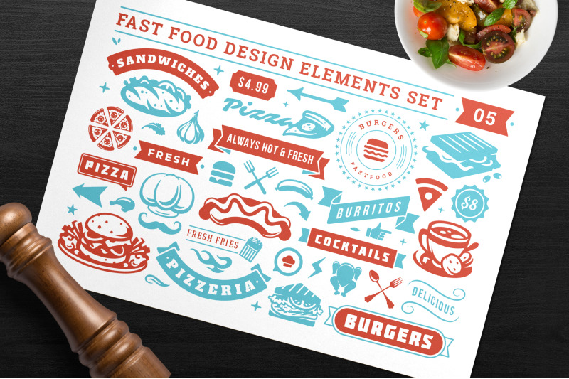 fast-food-design-elements