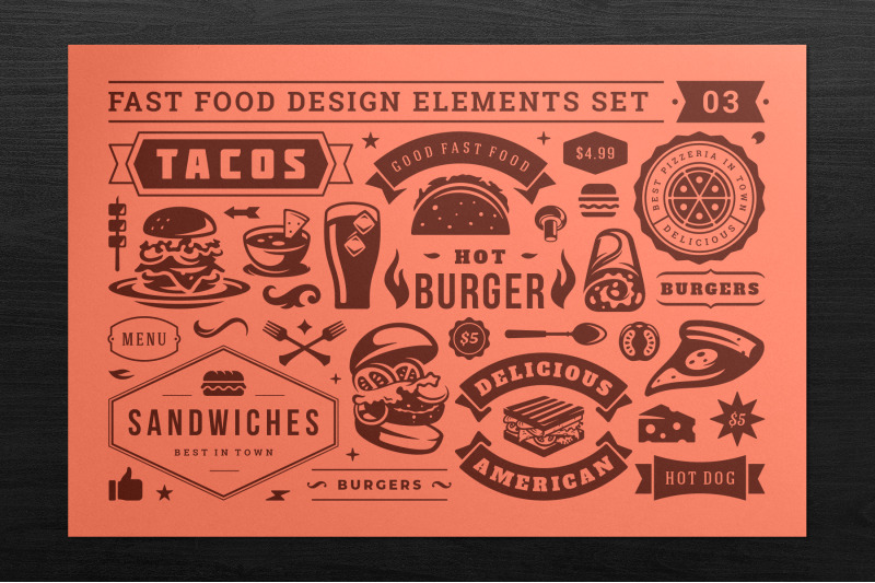 fast-food-design-elements