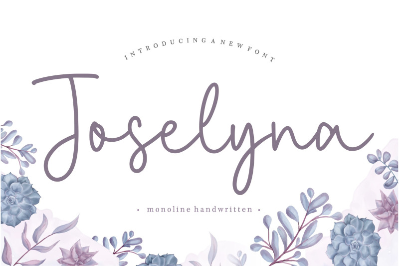 joselyna-monoline-handwritten-font