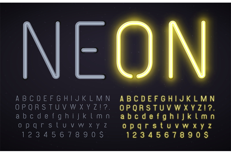 neon-font-with-light-on-and-off-alphabet-numbers-and-punctuation-mar