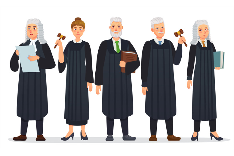 judges-team-law-judge-in-black-robe-costume-court-people-and-justice