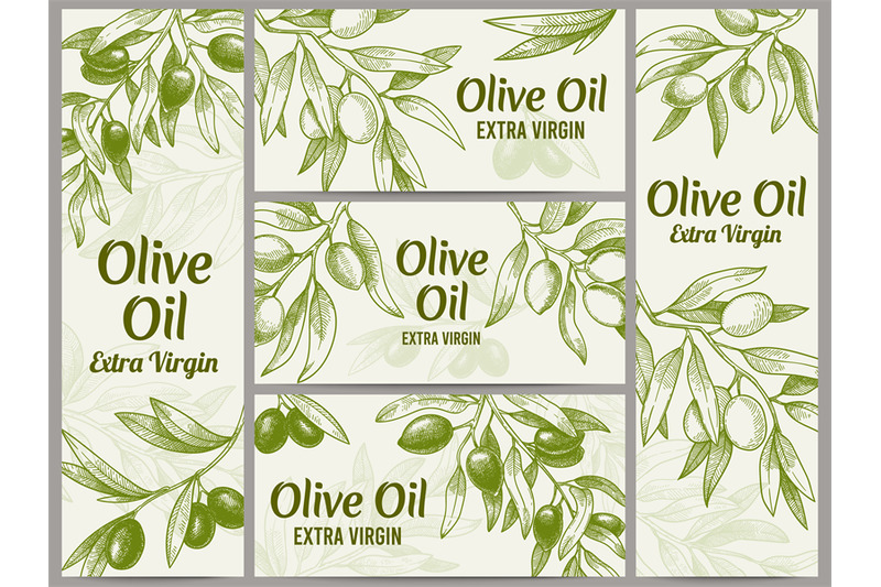 olive-oil-banner-organic-oils-labels-green-olive-branches-and-extra