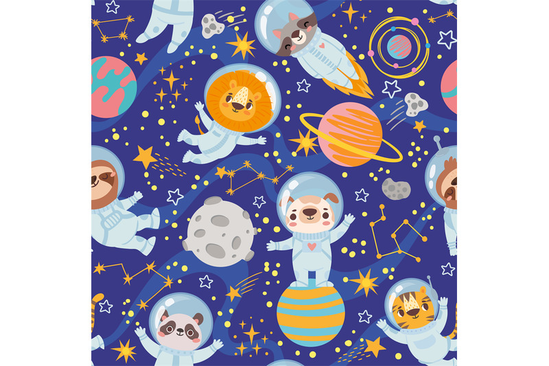 animals-in-space-seamless-pattern-space-team-cute-animals-astronauts