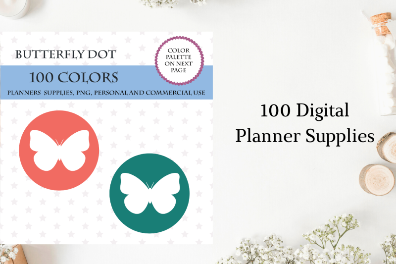 100-butterfly-round-dot-clipart-butterfly-planner-sticker-cute-butt