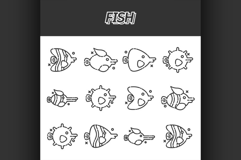 fish-cartoon-concept-icons