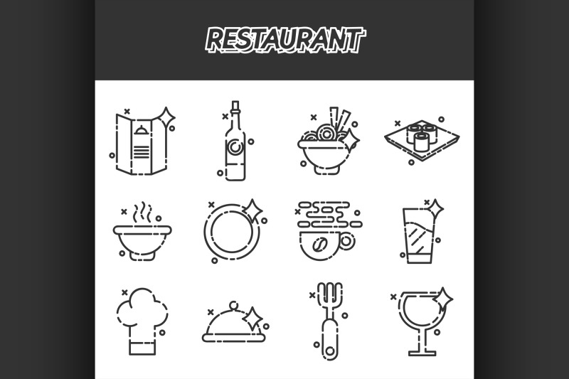 restaurant-cartoon-concept-icons