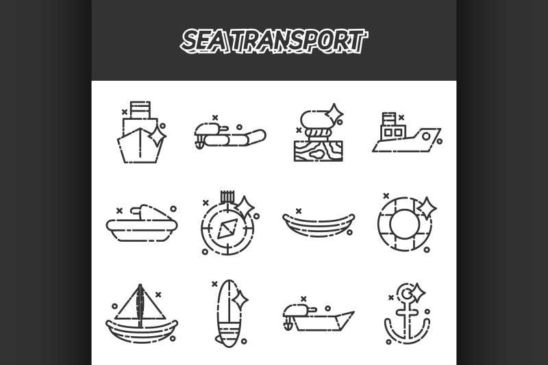 sea-transport-cartoon-concept-icons