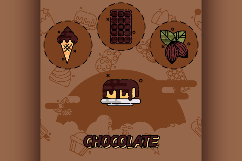 chocolate-flat-concept-icons