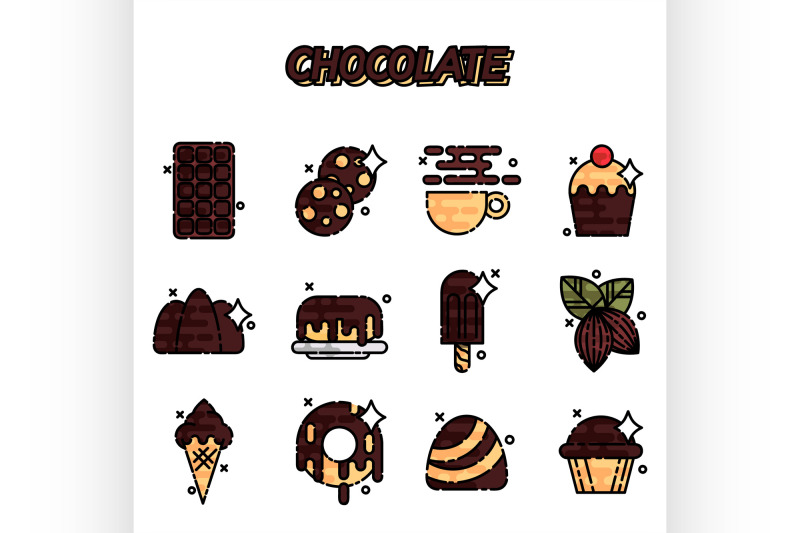 chocolate-cartoon-concept-icons