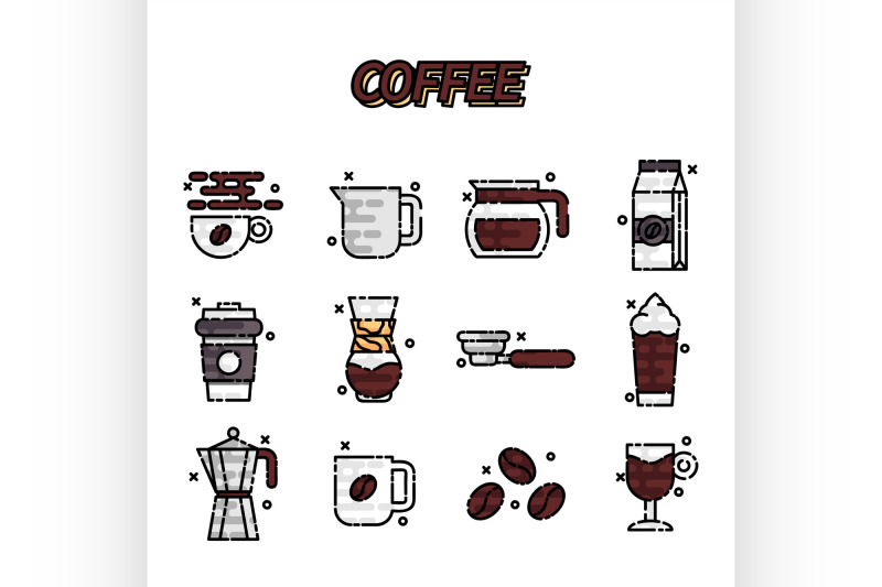 coffee-cartoon-concept-icons