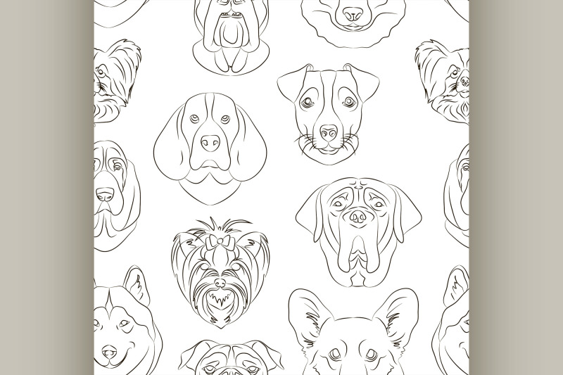 vector-illustration-of-different-dogs-breed