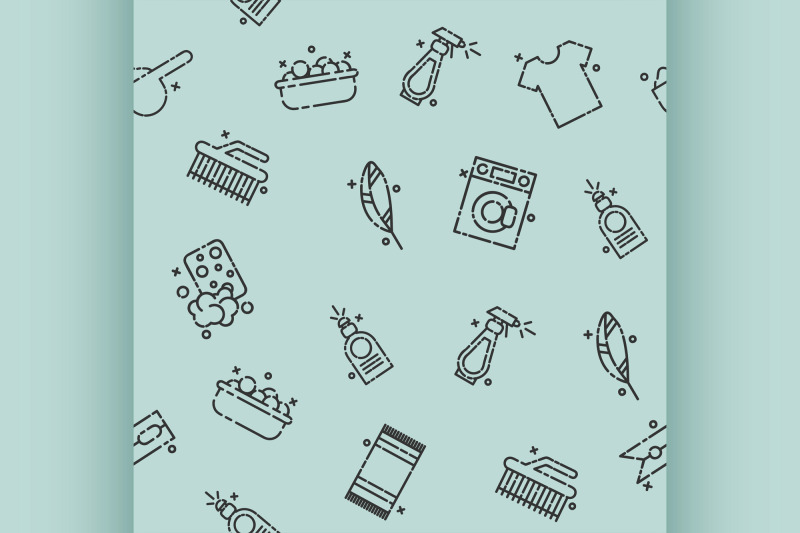 laundry-concept-icons-pattern