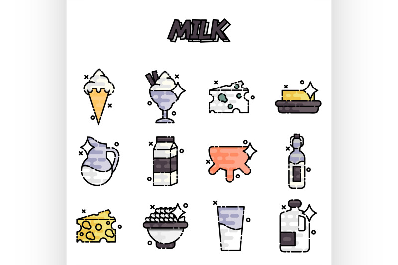 milk-production-cartoon-concept-icons