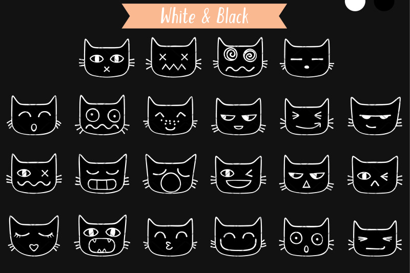 cat-faces-kawaii-white-hand-drawn-kittens-emoji-feline-emotions