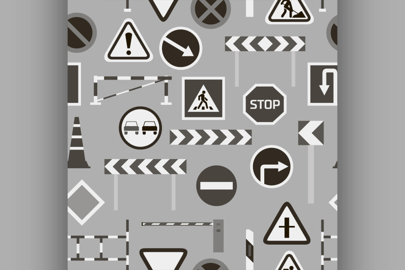 road-barriers-and-signs-pattern