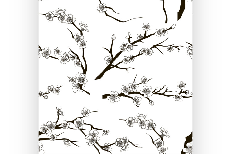 set-of-sakura-japan-cherry-pattern