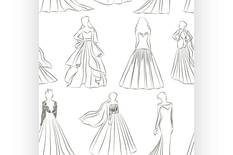 wedding-dress-set-pattern