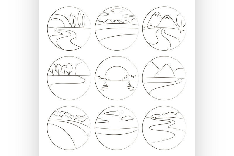 river-and-landscape-icons