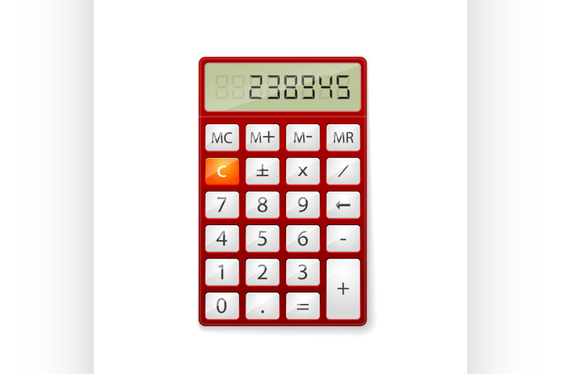red-office-calculator