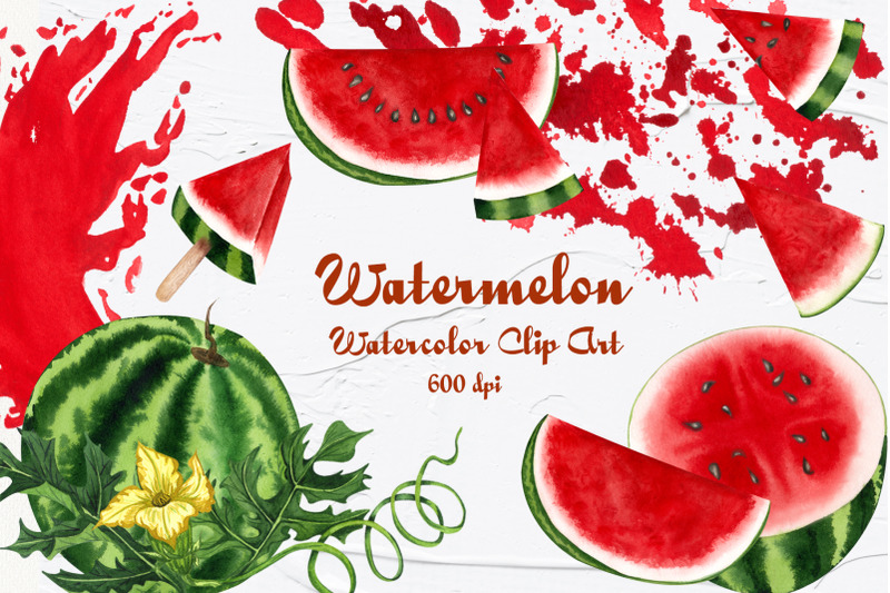 watermelon-watercolor-clip-art-600dpi