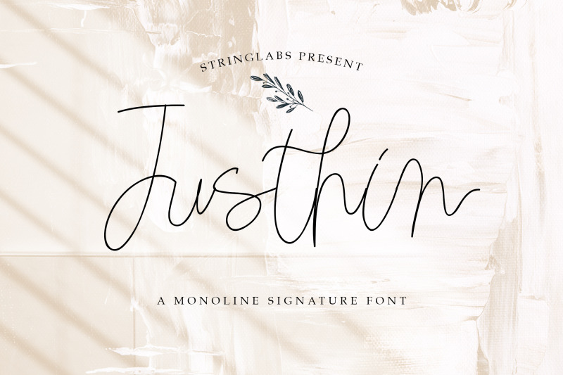 justhin-monoline-signature-font