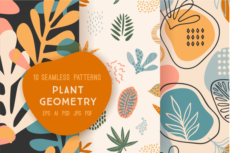 plant-geometry-seamless-patterns