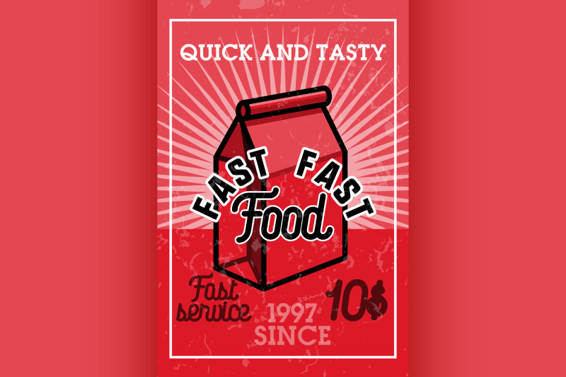 color-vintage-fast-food-banner