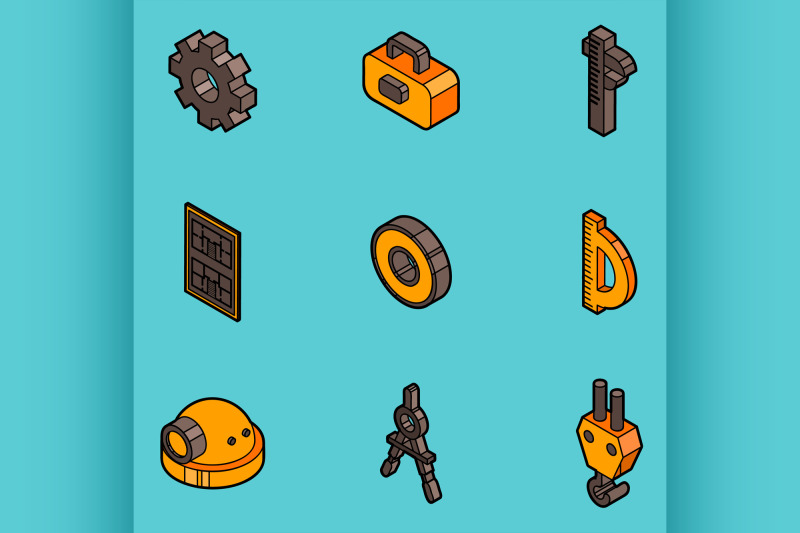 engineering-flat-outline-icons