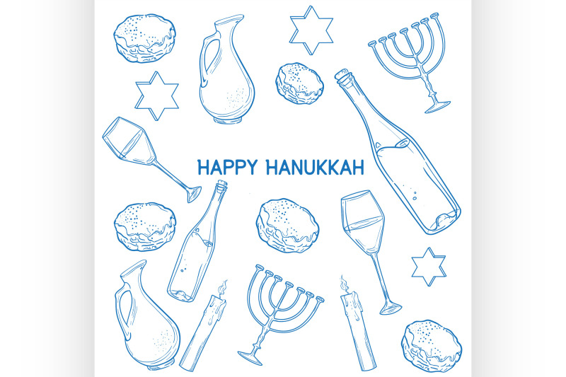 set-of-happy-hanukkah-designed-elements