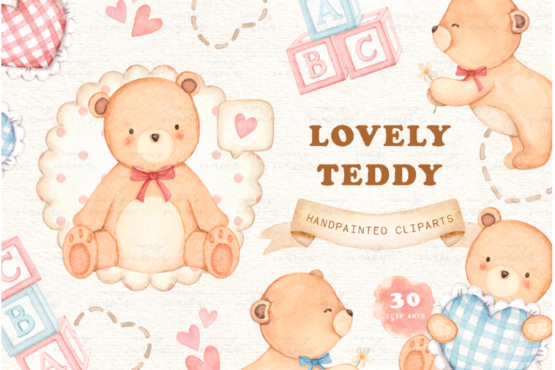 lovely-teddy-bear-watercolor-clipart