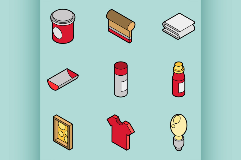 silkskreen-color-outline-isometric-icons