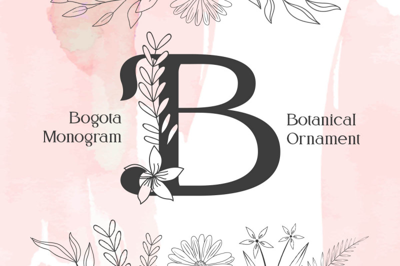 bogota-monogram-font