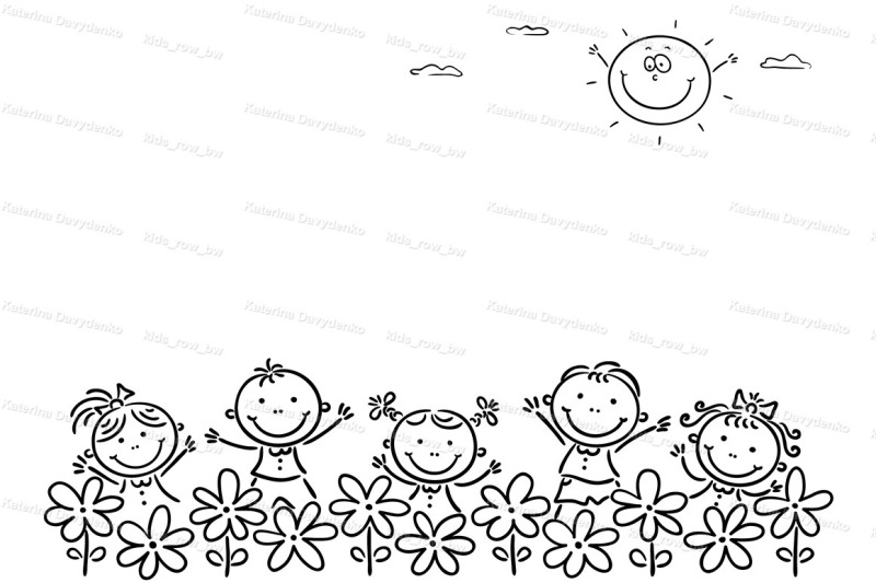 happy-cartoons-kids-outdoors