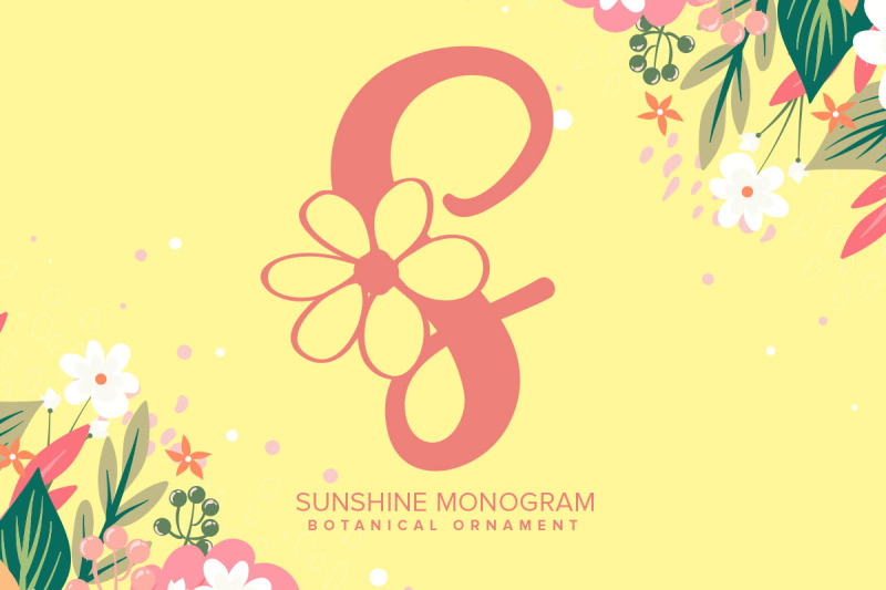 sunshine-monogram-font