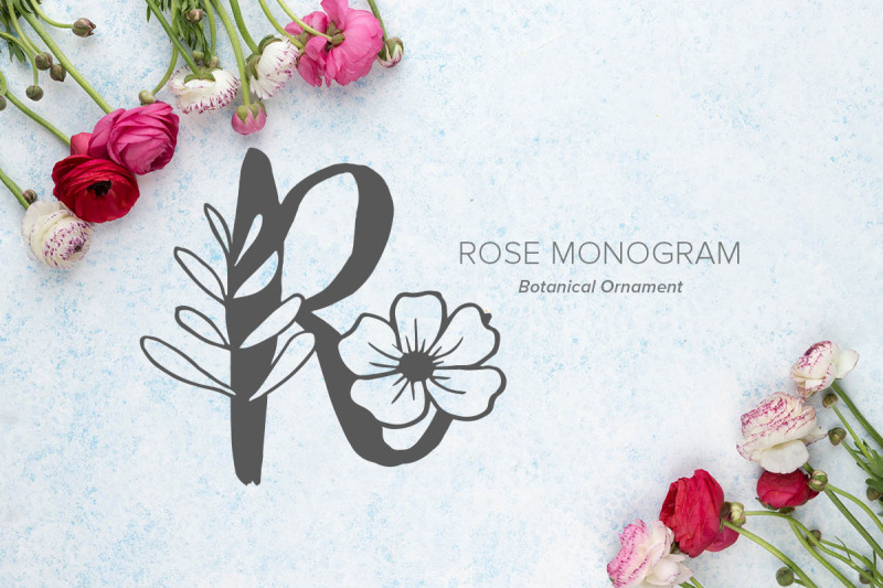 rose-monogram-font