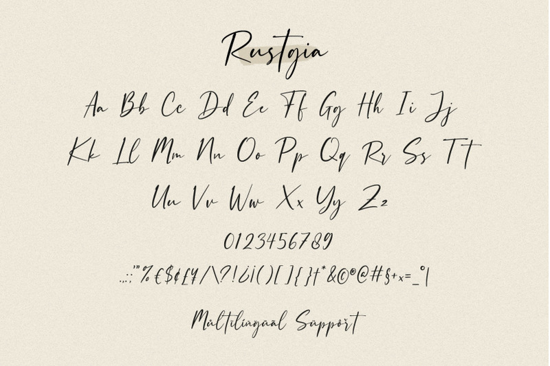 rustgia-handwritten-script