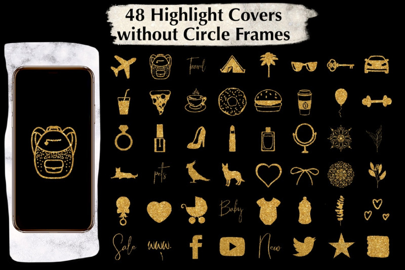 instagram-highlight-covers-gold-glitter-with-black