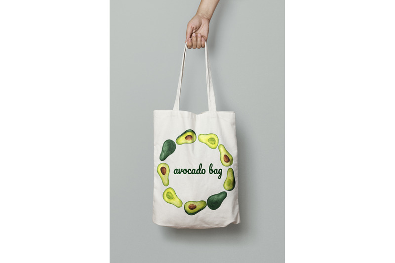 watercolor-avocado-set