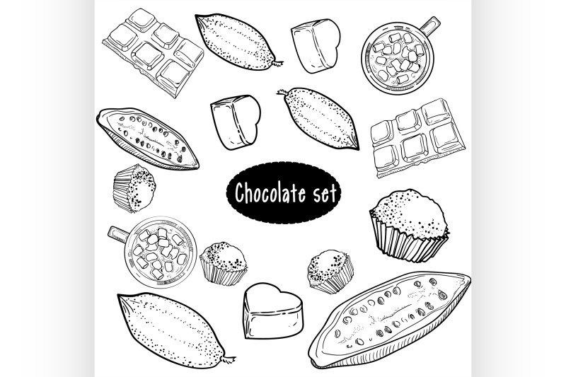 chocolate-vector-set-of-hand-drawing