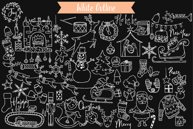 hand-drawn-christmas-doodles-new-year-holiday-white