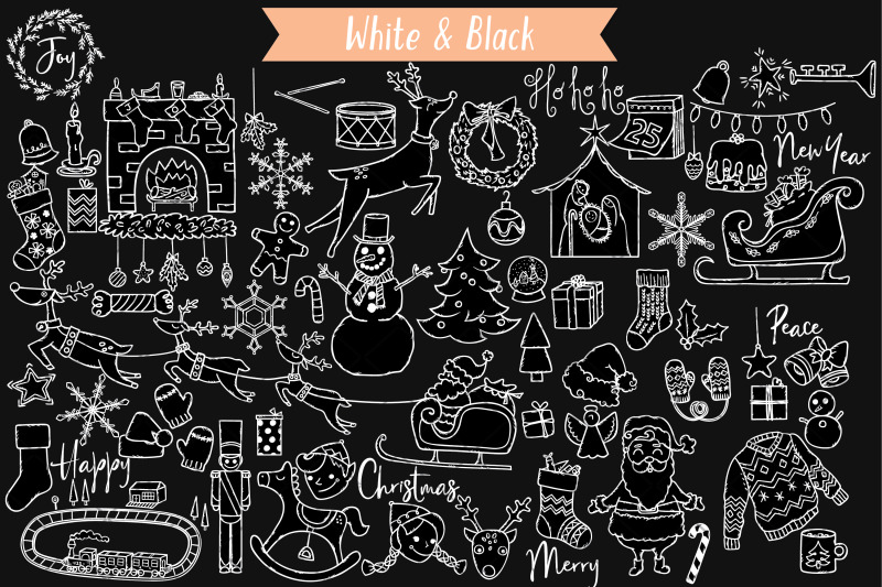 hand-drawn-christmas-doodles-new-year-holiday-white